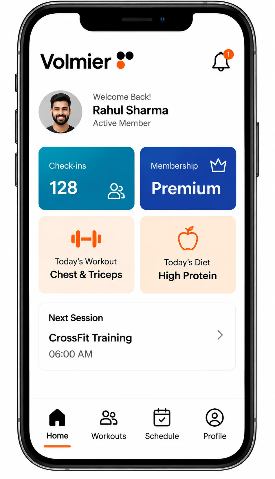 Actual Member Mobile App UI